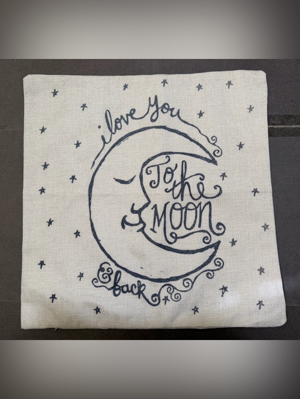 I Love You to the Moon & Back pillow cover